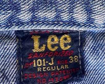 1940’s Lee 101 J red tag USA  made indigo denim vest size 38
