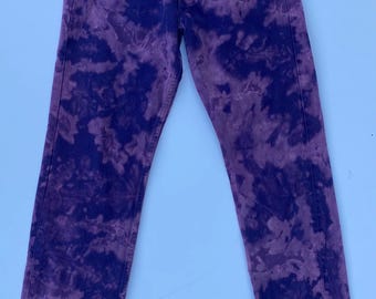 Levi's 501 button fly 1990"s US made thai dye vintage jeans size 28-32