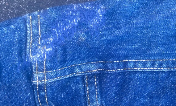 Lee sanforized 101-J 1950's unión made Indigo den… - image 5
