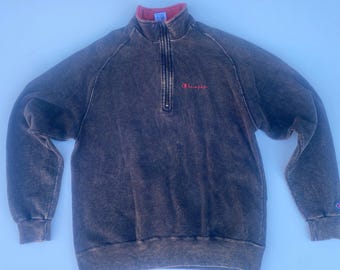 1990’s champion half zipper USA made vintage sweatshirt size (XL)