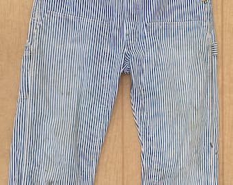 Big Smith 1950s union made hickory vintage bib overalls size 36