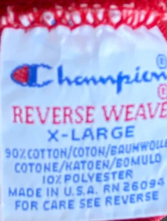 Champion Reverse Weave 90's Usa Made Vintage Embroidered