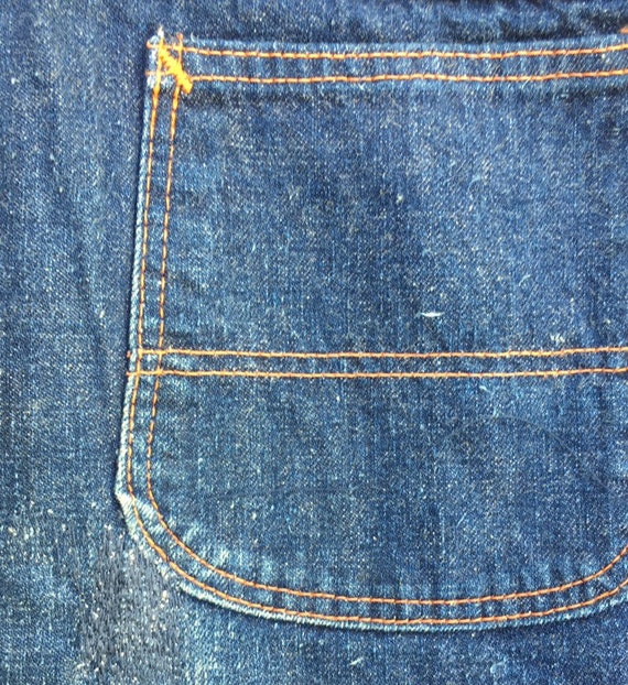 Sanforized 1940/50’s índigo denim carpenter pants… - image 6