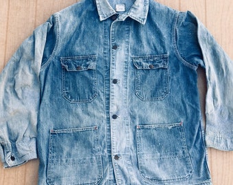 Big Smith  1960's railroad vintage indigo jacket size L