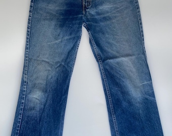 Levi's 517 boot cut 1980"s US made orange  tag vintage jeans size 38-32