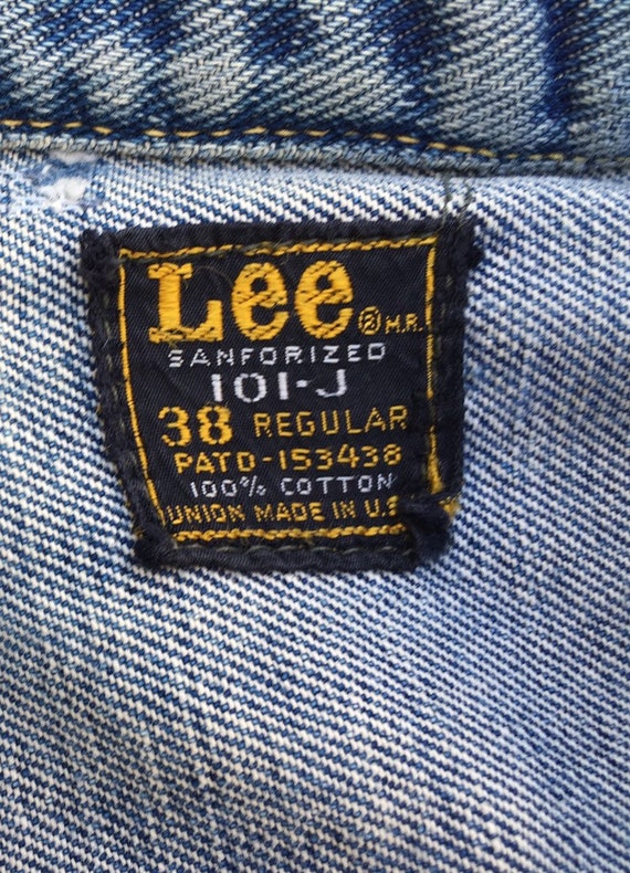 Lee sanforized 101-J 1950's unión made Indigo denim v… - Gem