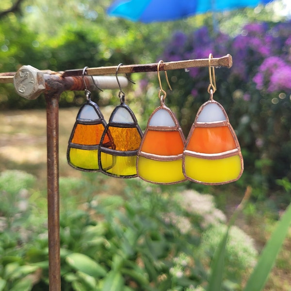 Stained Glass Earrings Etsy