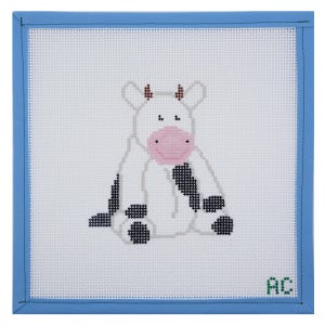 Cow Needlepoint Canvas | Hand Painted Needlepoint Canvas