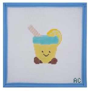 Summer Lemonade Needlepoint Canvas | Hand Painted Needlepoint Canvas