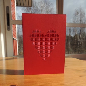Tarjeta táctil personalizada con un corazón, añade tu mensaje en braille