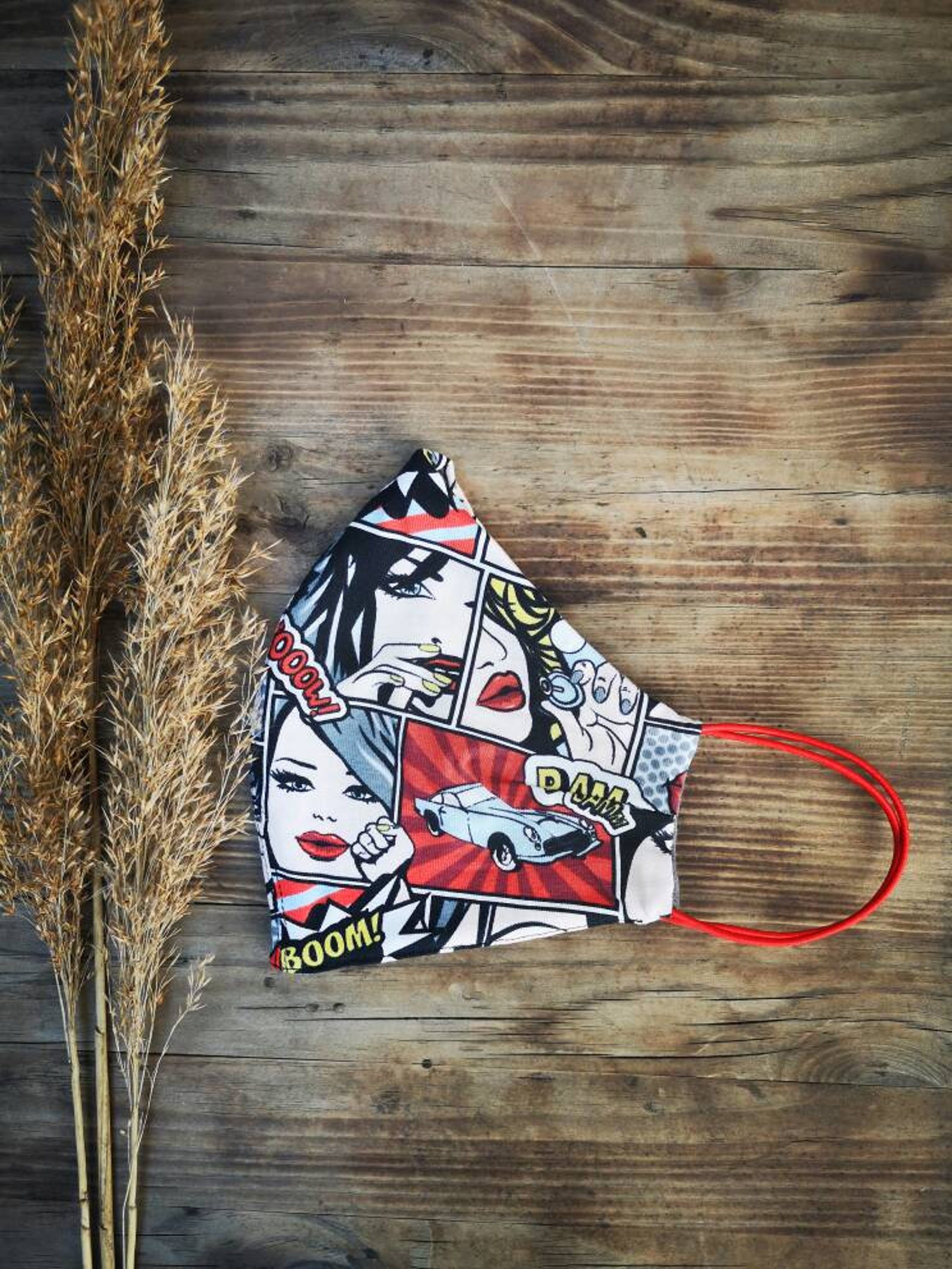 Pop art face mask Etsy