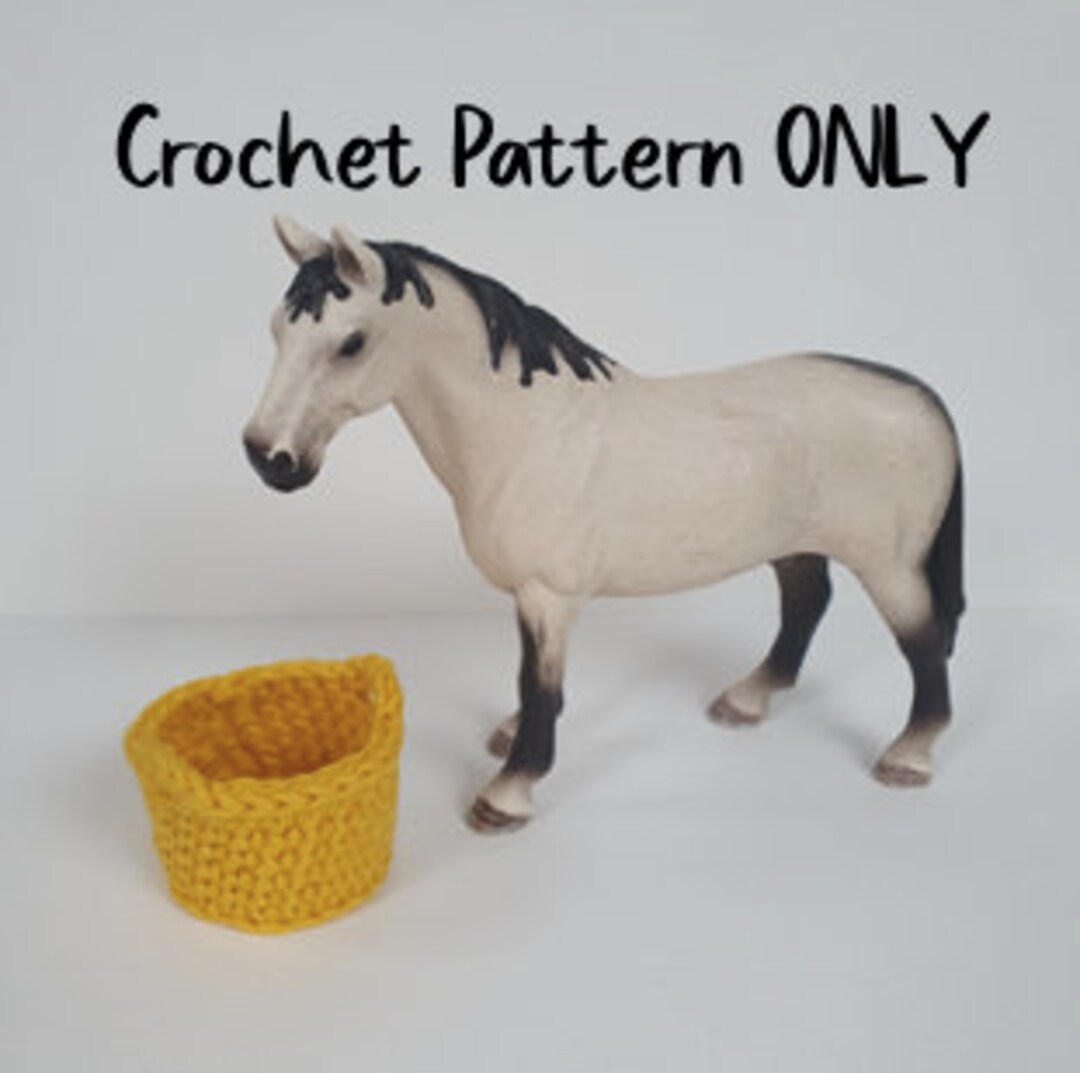 Crochet Pattern Feeding/water Bucket for Schleich Horse Imaginary Play. Etsy