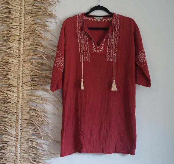 Lucky Brand Indian Peasant Dress Size Extra Small 