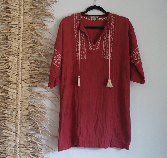 Lucky Brand Indian Peasant Dress Size Extra Small 