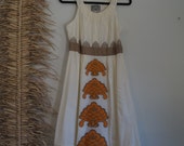 Sleeveless Floreat Dress Size 10, Off-white Floreat Applique Party Dress Size 10