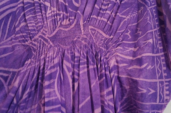 Vintage Lightweight Purple Kaftan Coverup Size Me… - image 6
