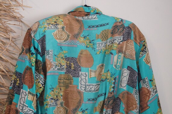 Oversized 1980s Silk Bomber Jacket Size Small, 19… - image 6