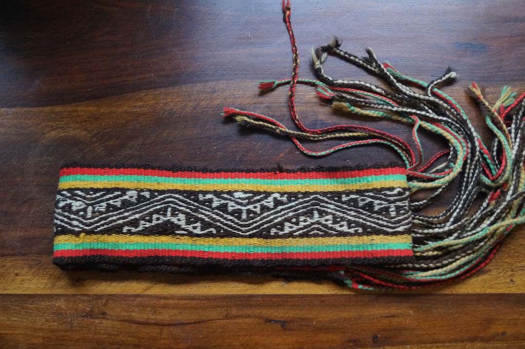 Vintage Woven Mexican Sash Belt Tarahumara Woven Mexican Belt Etsy