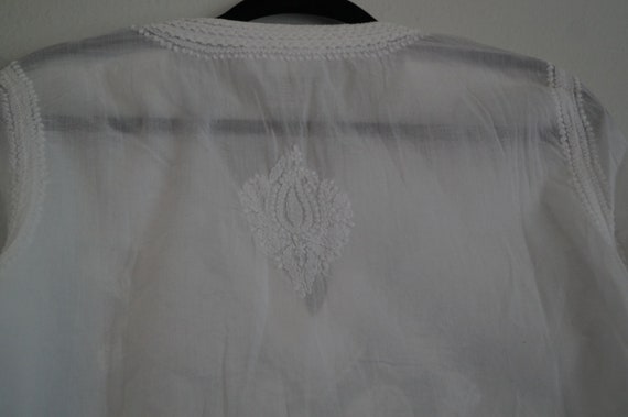 Embroidered Indian Summer Tunic Size Small - image 9