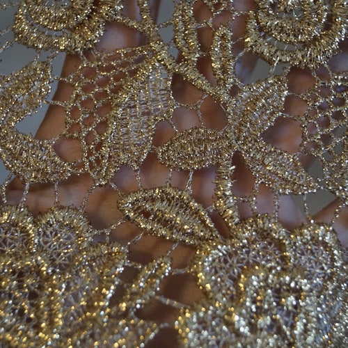 Vintage Milly shops of New York Gold Lace Overlay Dress Size 4, Vintage Party Cocktail Dress Size 4