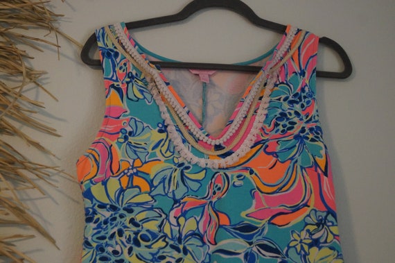 1960s Style Lilly Pulitzer Fitted Stretch Floral … - image 3