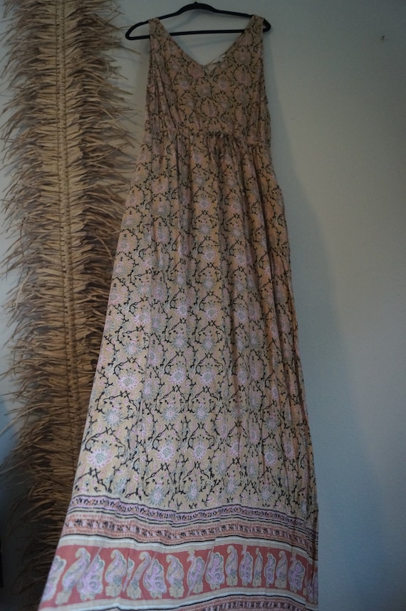 Lucky Brand Bohemian Sleeveless Indian Maxi Dress Size Large -  UK