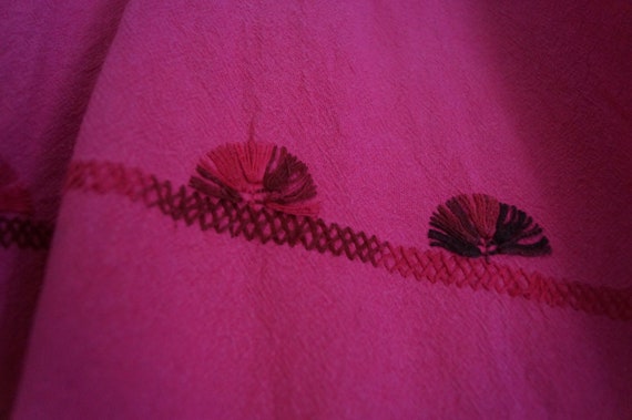 Heavily Embroidered Colorful Mexican Peasant Blou… - image 4