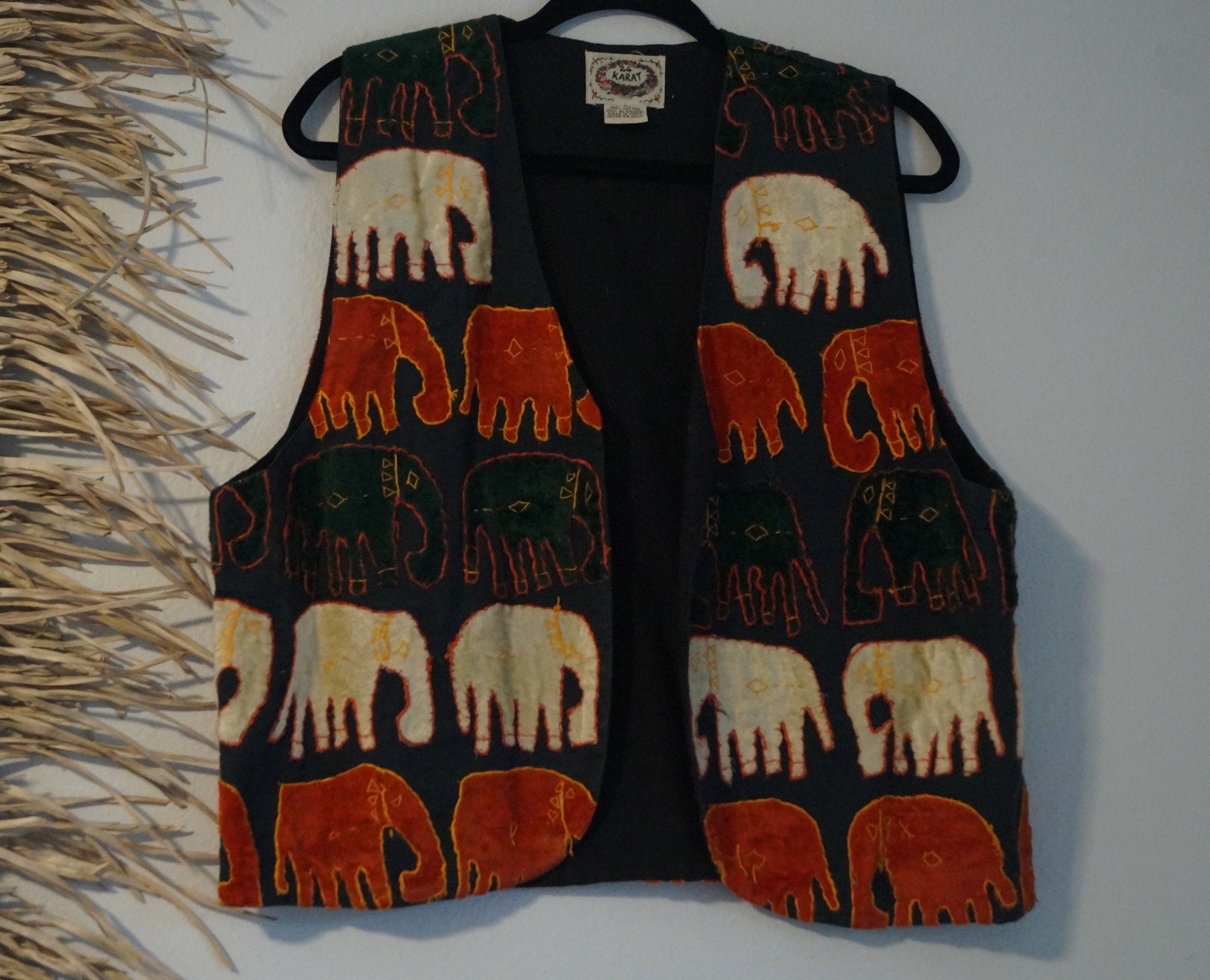 シラージ sillage GILET Embroidered Elephan