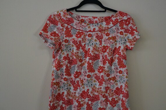Boden Pink Floral Fitted Dress Size Small