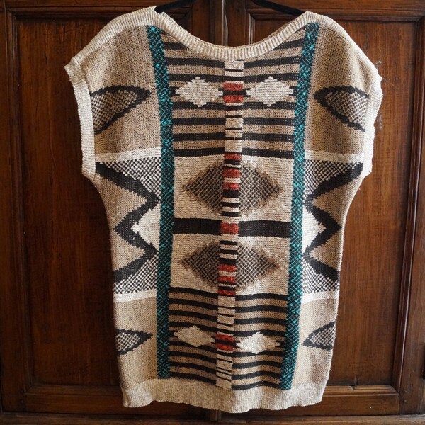Old Tiralahilacha Navy Blue Tam Sweater In Organic Cotton