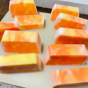 All Natural Moisturizing Organic Goats Milk & Shea Butter Soap Peach Mango