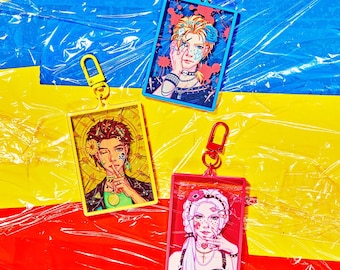 FE3H House Leaders Acrylic Keychains | Fire Emblem 3 Hopes Charms | Fire Emblem: Three Houses | FEW3H Dimitri, Claude, & Edelgard