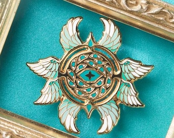 Throne Angel: Hard Enamel Pin | Biblically Accurate Angel Pin | Angelic Visions V2