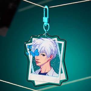 Lu Guang Charm | Link Click Keychain | Shiguang Dailiren | Anime Acrylic Charm