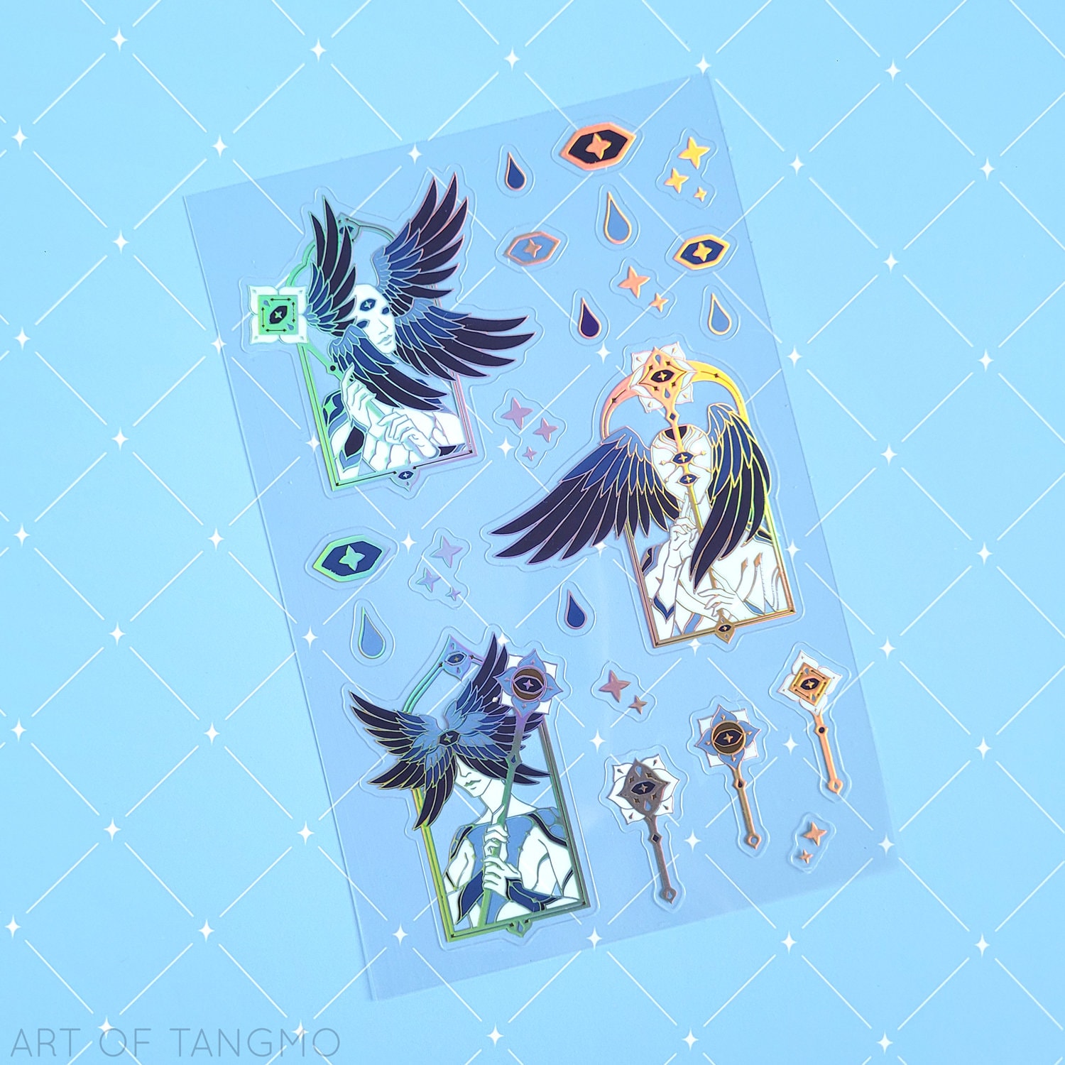 Biblically Accurate Angel Sticker Sheet | Archangel Stickers | Gold ...
