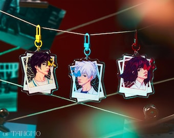 Lu Guang, Cheng Xiaoshi, Qiao Ling Charm | LG, CXS, QL Link Click Keychain | Shiguang Dailiren | Anime Acrylic Charm