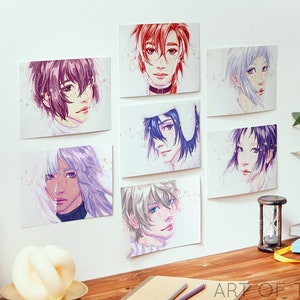 BSD Print | Chuuya, Dazai, Atsushi, Akutagawa, Fyodor, Nikolai, Sigma Print | Anime Wall Art