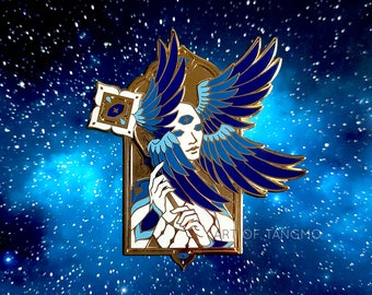 Uriel: Large Enamel Pin | Biblically Accurate Angel Pin | Archangel
