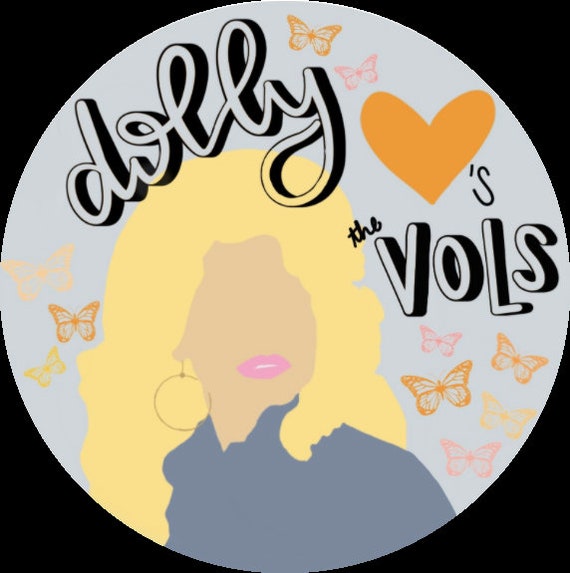 Dolly Parton Gameday Button Pin Tennessee Knoxville 3 inch Etsy