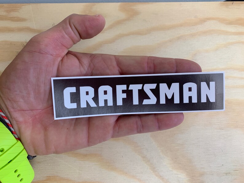 Craftsman Tools Sticker 6 Large Tool Box Decal Car Etsy