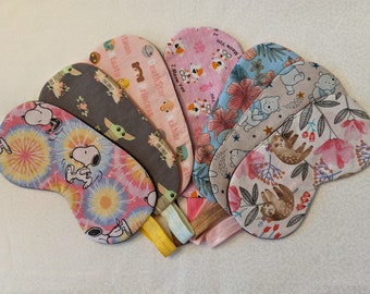 Organic Cotton Sleep Mask, Washable Eye Mask for Girls