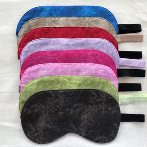 Adjustable Cotton Sleep Mask, Washable Lightweight Sleep Eye Mask for Men and Women