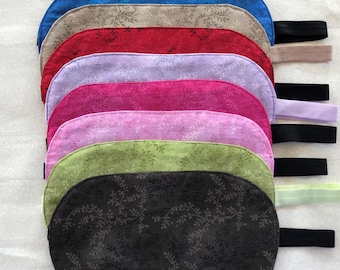 Adjustable Cotton Sleep Mask, Washable Lightweight Sleep Eye Mask for Men and Women