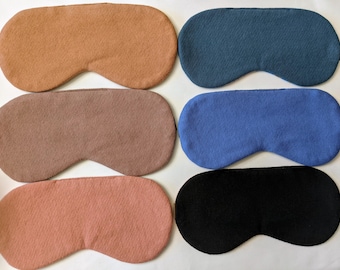 Adjustable Certified Organic Cotton Sleep Eye Mask - Kids, Men, Women