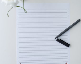 Butterfly Stationery Letter Writing Printable -- 2 PDFs with and without Scripture