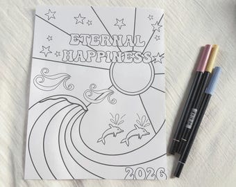 Eternal Happiness 2026 Convention Coloring Page Printable