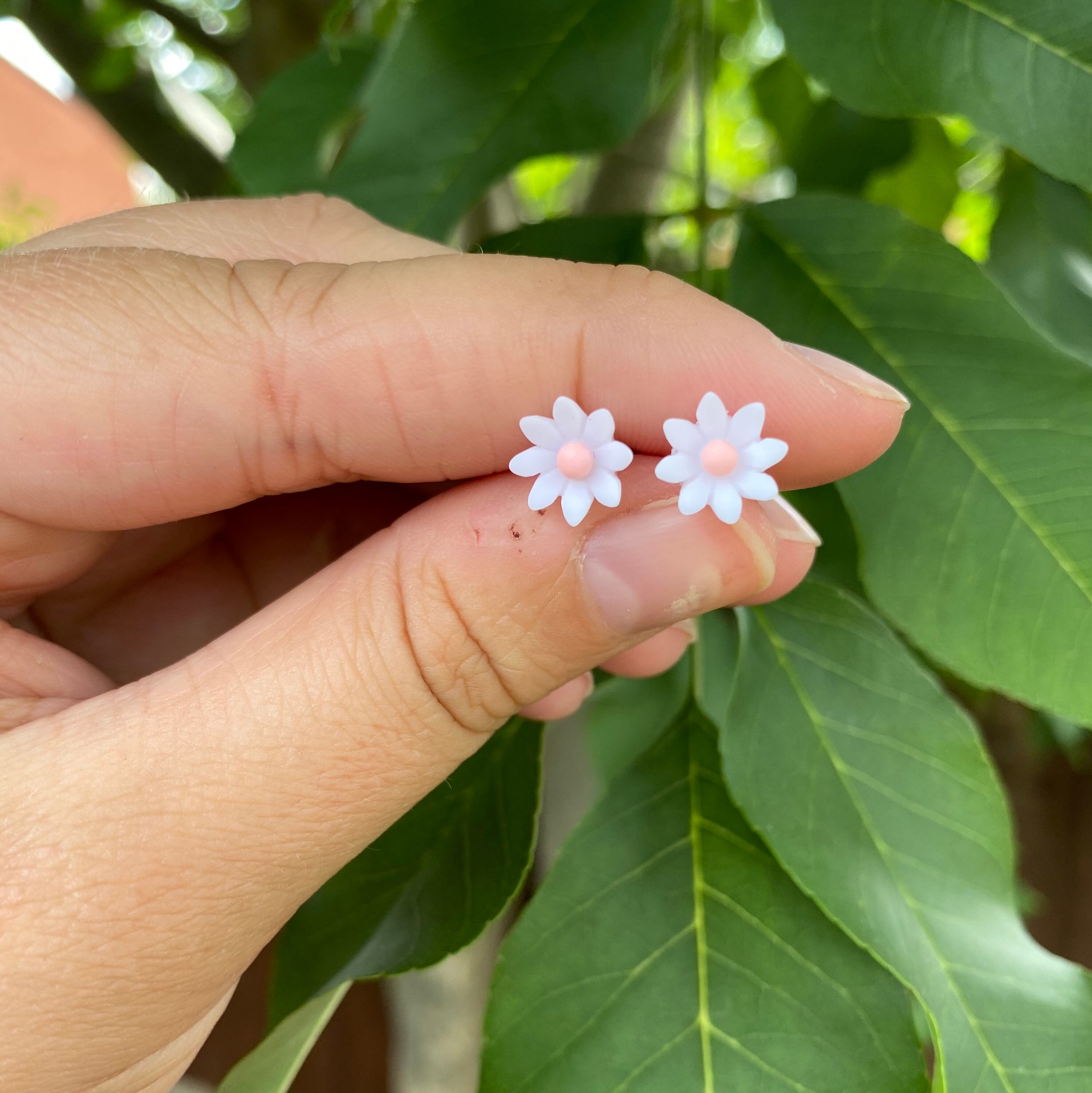 Flower Earrings Cute Flower Earrings Pretty Earrings Etsy
