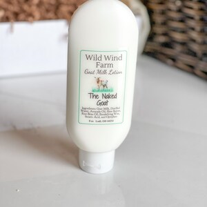 8 oz Goat Milk Lotion Shea Butter, Avocado oil, Moisturizer image 1