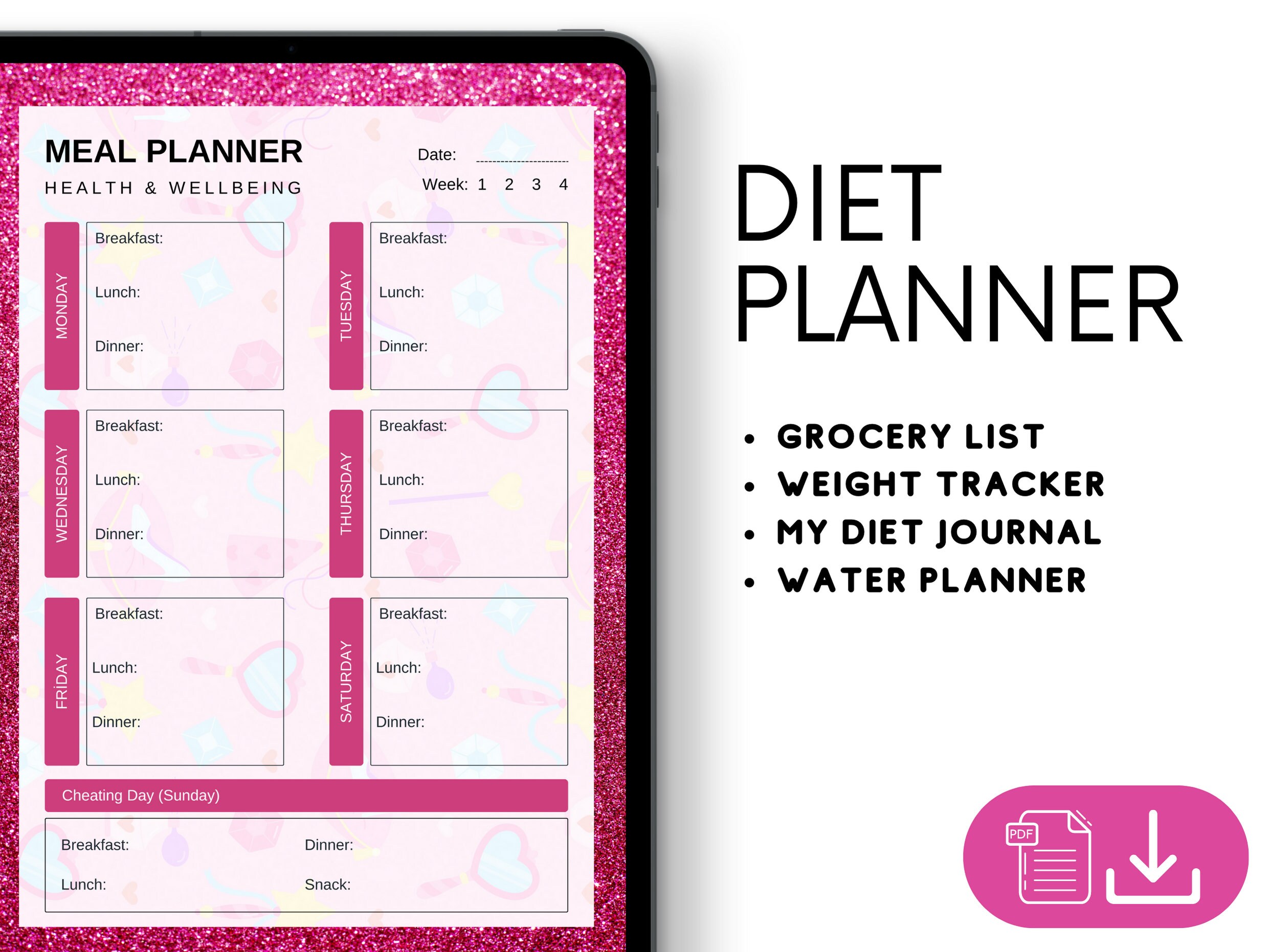 Digital Barbie Planner 20242025 Planner Personal Planner Etsy Canada