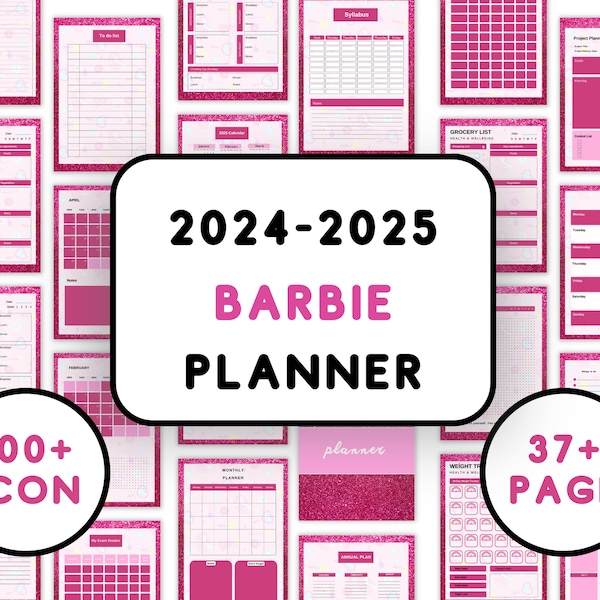 Barbie Calendar 2024 Etsy